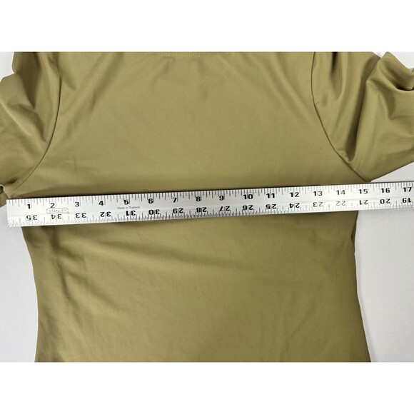 Canopea Swim Top Womens 6 Olive Green Long Sleeve UPF 50 Rash Guard Sustainable - Picture 7 of 12